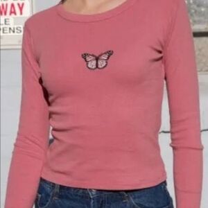 Brandy Melville John Galt Butterfly Long Sleeve
